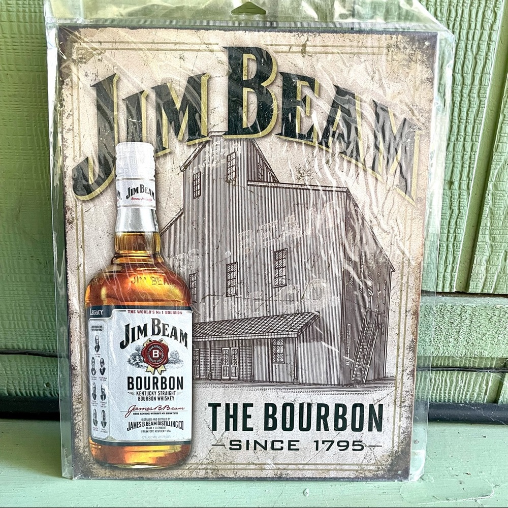 NEW Jim Bean Bourbon Metal Sign